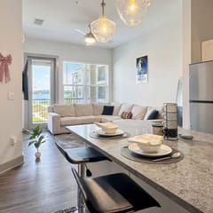 Stunning Lake Views | DART Train | Gym & Pool
