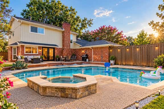 Private Dallas Resort - Pool & Hot Tub - Game Room - BBQ - Pool Table - Workspaces - Image 1